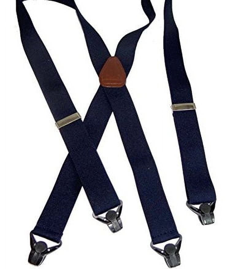 holdups 36" kids black suspenders with patented gripper clasps