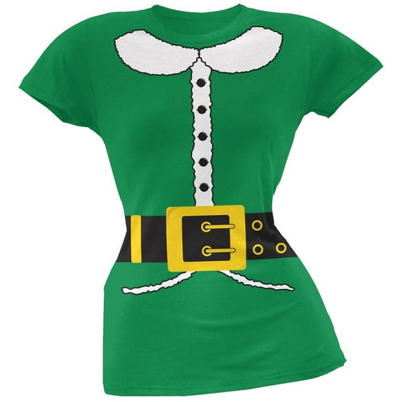 Holiday Elf Juniors Costume T-Shirt - X-Large