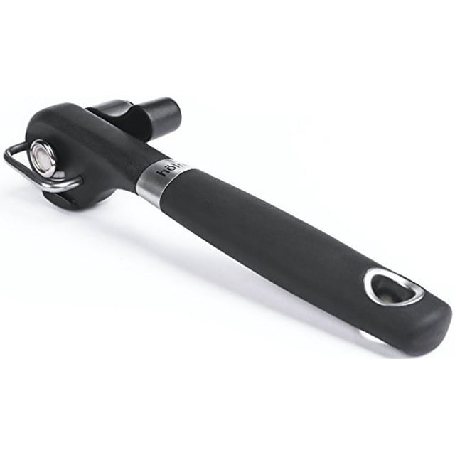 holm Professional Can Opener Black. Ergonomic Smooth Edge Side Cut