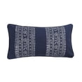 thumbnail image 1 of homThreads - Valentina - Decorative Pillow (12 x 24in.) - Tribal Stripe - Navy and White, 1 of 3
