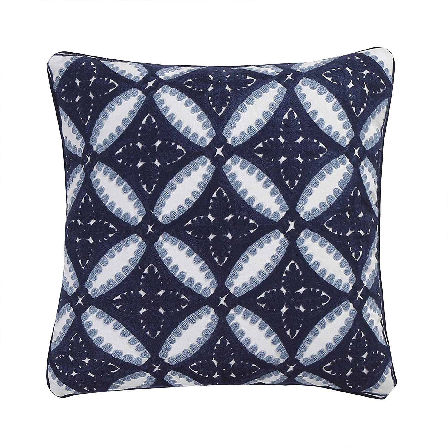 Bridgerton White and Blue Pillow 10 X 10 Dating