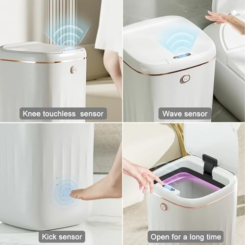 homary Automatic Trash Can 5 Gallon Touchless Motion Sensor Trash Can