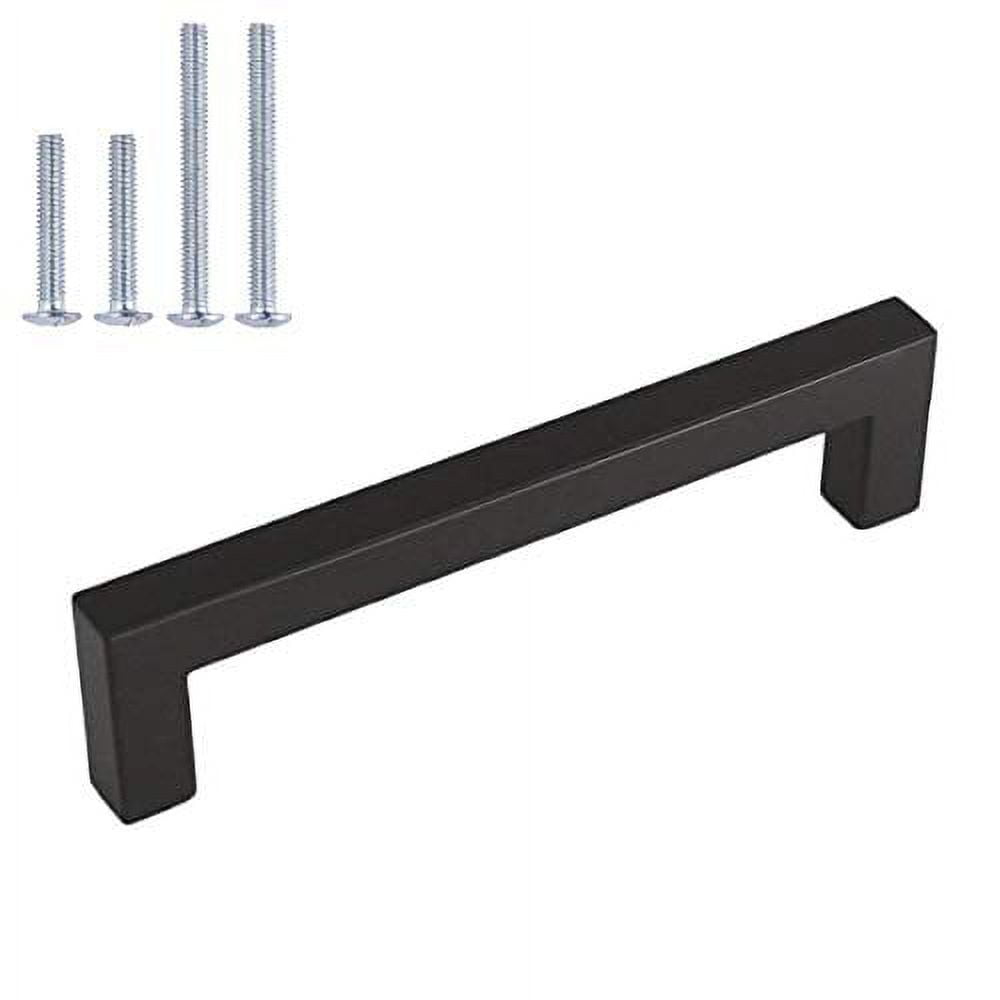 homdiy 30 Pack 3 Inch Black Pulls Square Black Drawer Handles