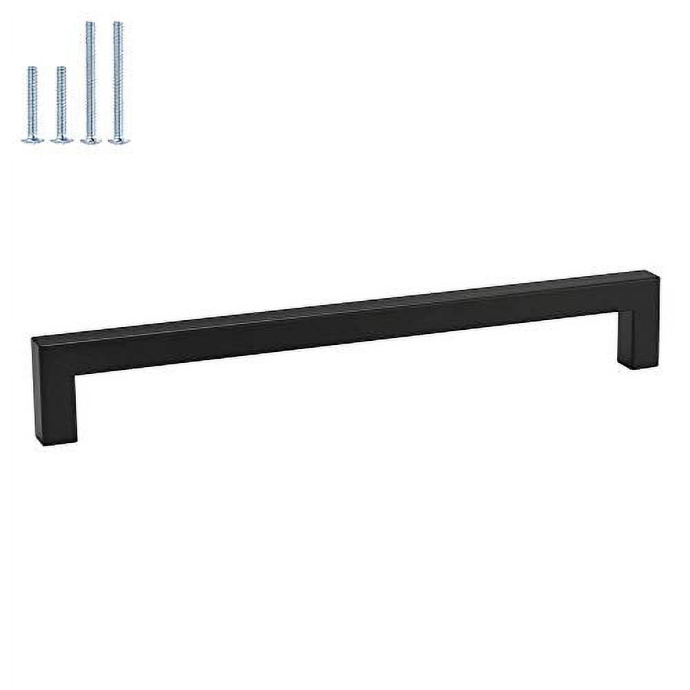 homdiy Black Pulls Square Black Drawer Pulls 10 Inch Hole
