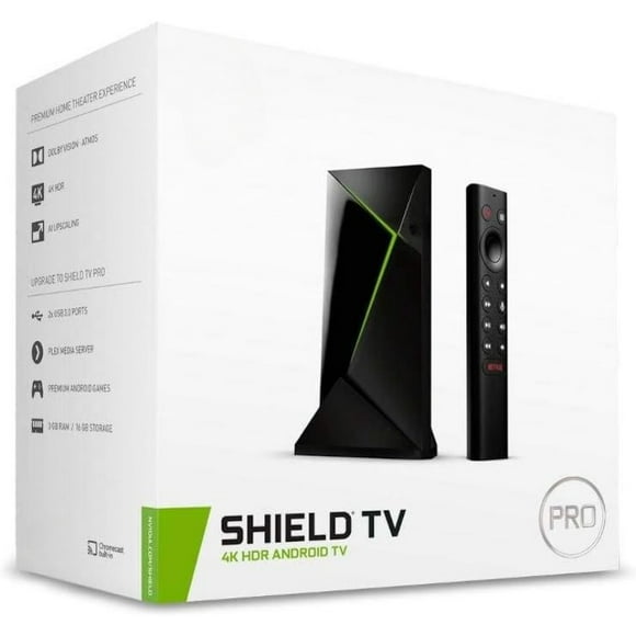 home.SHIELD Android TV Pro Streaming Media Player; GeForce NOW cloud gaming, Google Assistant Built-In, Works with Alexa