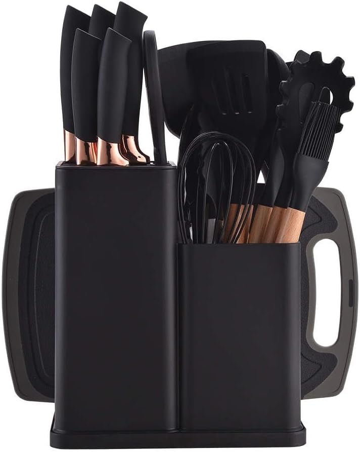 home essentials,black cooking utensils set,black kitchen utensils set ...