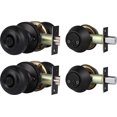 home improvement direct 5 Pack Matte Black Entry Knob with Matching