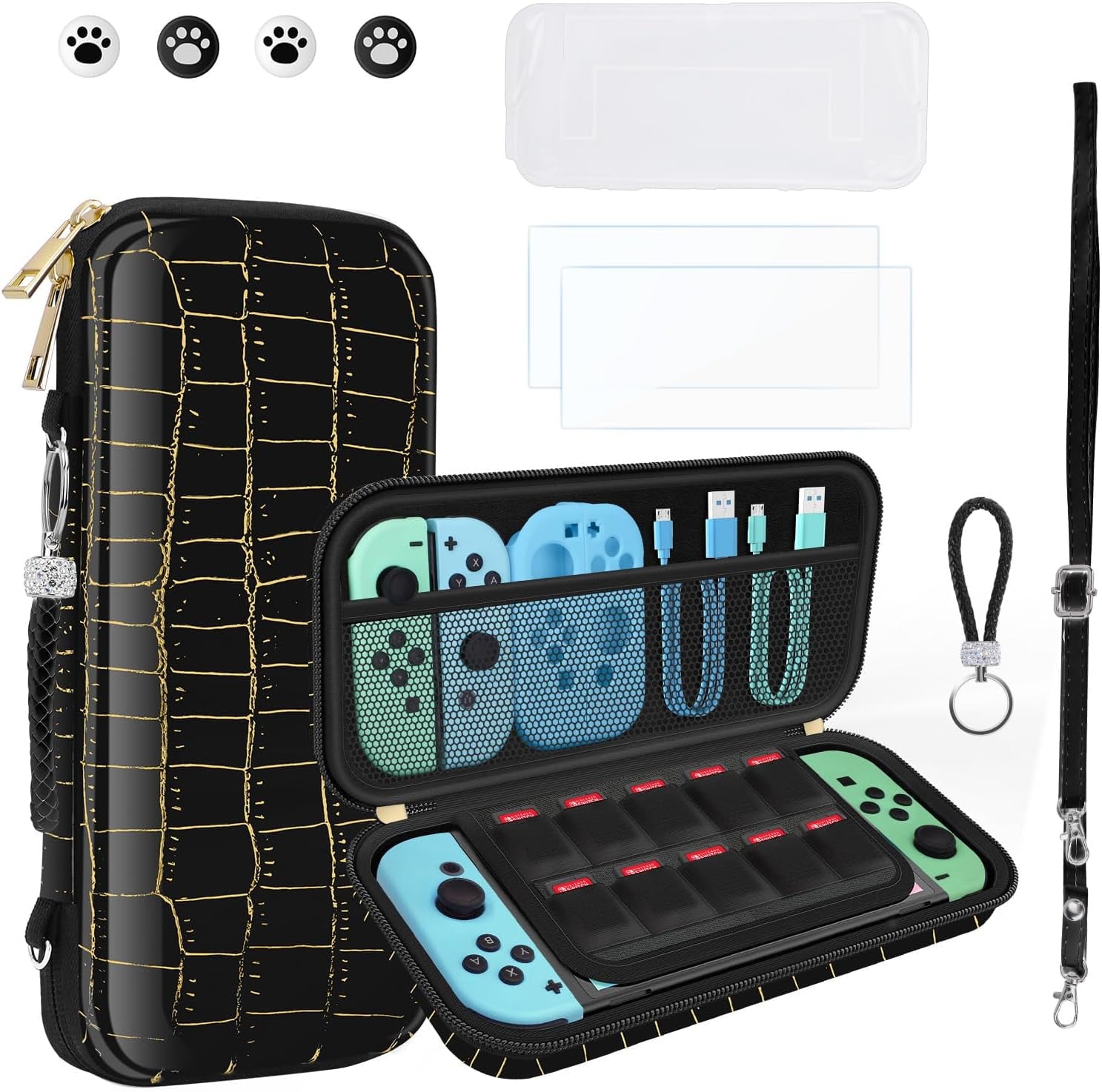 homicozy Carrying Case for Nintendo Switch OLED,Switch Accessories Set ...