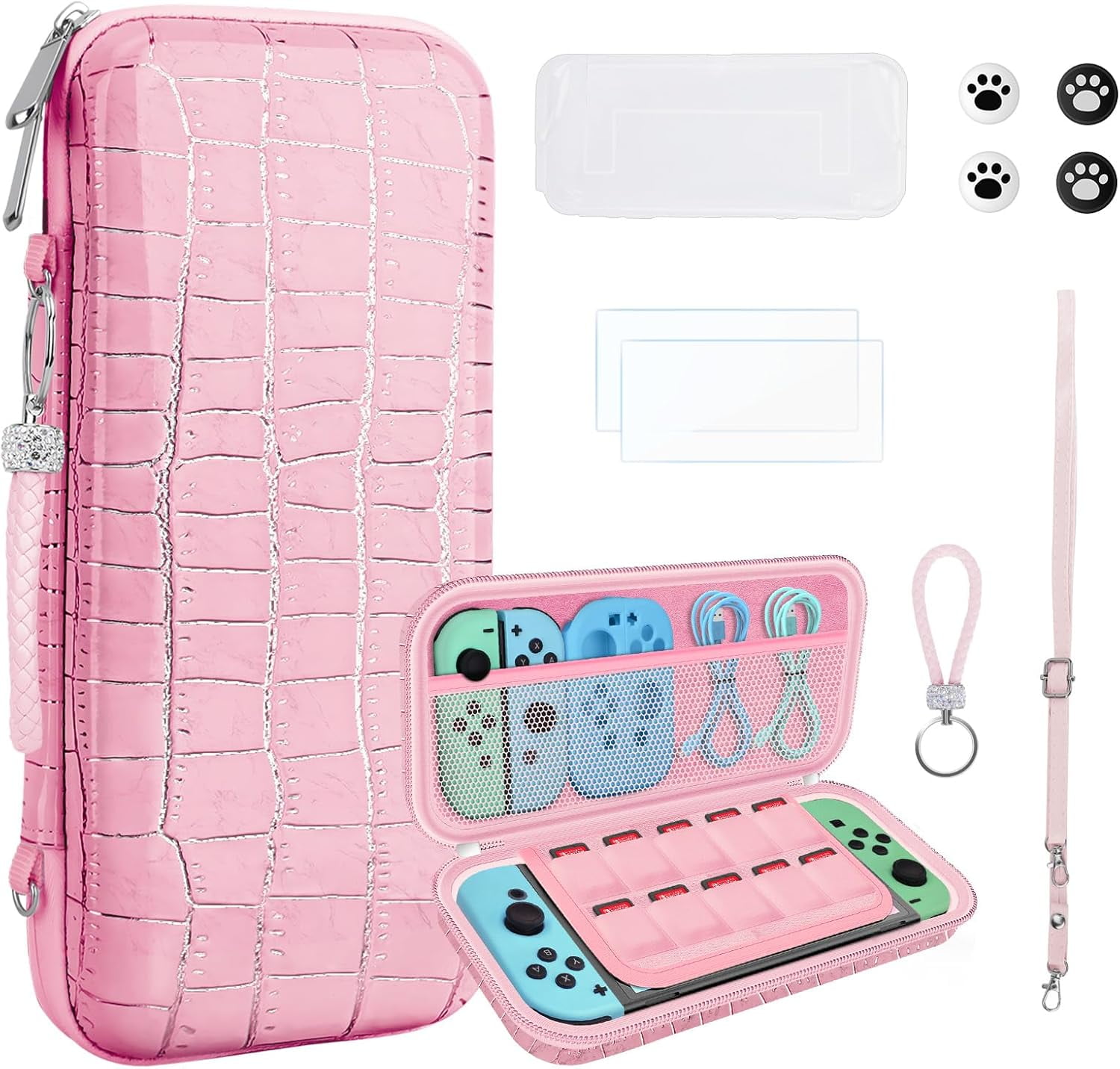 homicozy Carrying Case for Nintendo Switch OLED,Switch Accessories Set ...