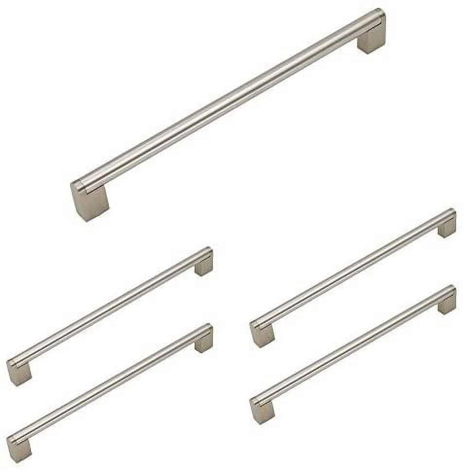 homidy Brushed Nickel Pulls 123/5 inch Hole Center 5 Pack