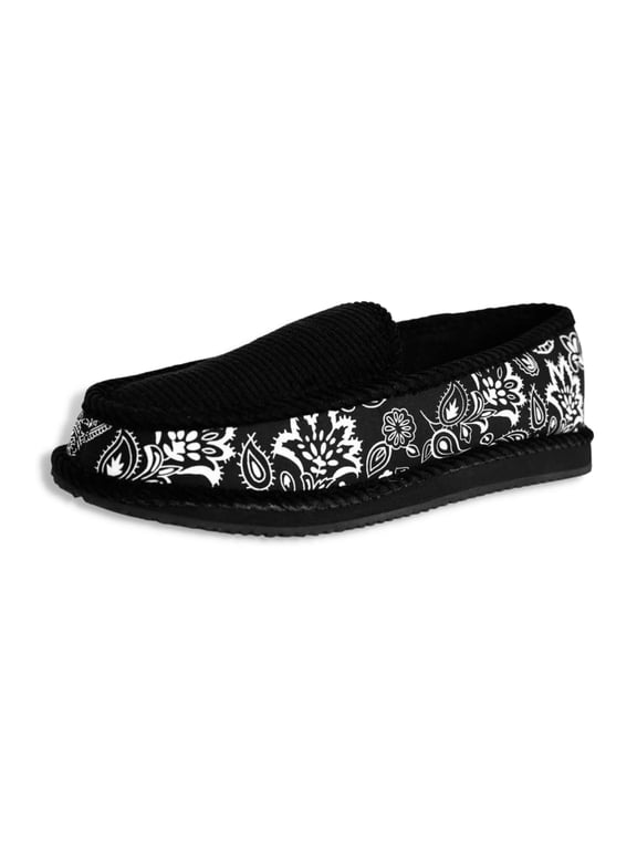 House Slippers Black Bandana Lowrider Street Vandals Mens Loafers Villains - 6