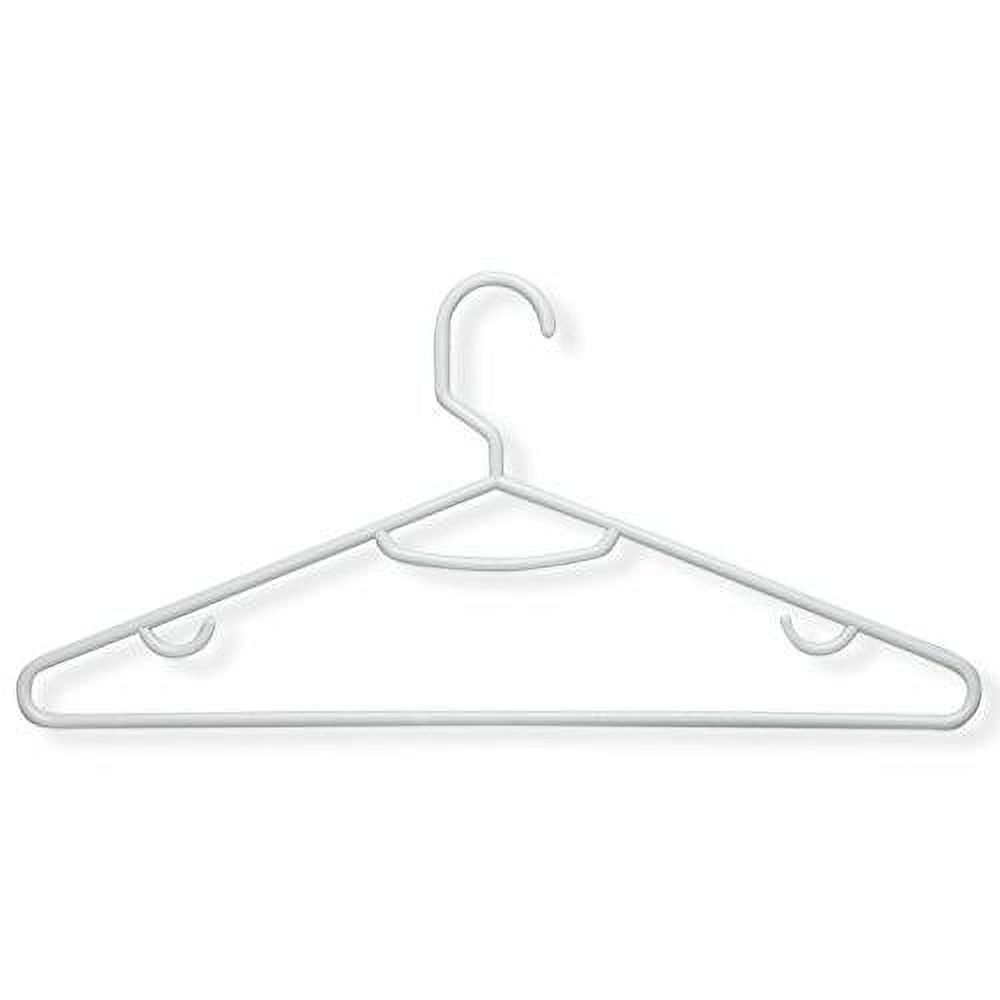honeycando hng01195 recycled plastic hangers, white, 15pack