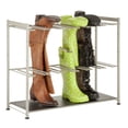 thumbnail image 1 of honey-can-do sho-02812 steel frame 6-pair boot rack organizer, 1 of 5