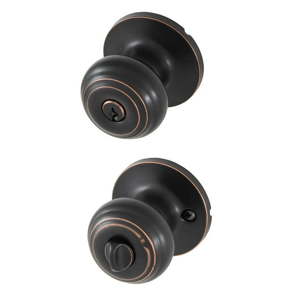 honeywell 8101401 classic entry door knob, oil rubbed bronze
