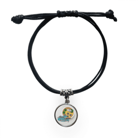 hong kong dim sum china bracelet leather wristband black jewelry