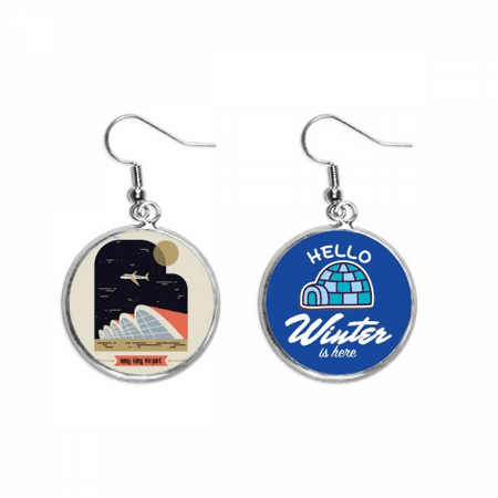 hong kong international airport dangle drop winter ice earring jewelry
