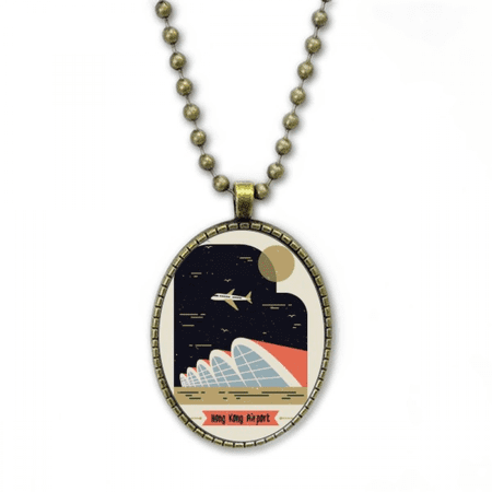 hong kong international airport necklace vintage chain bead pendant jewelry collection