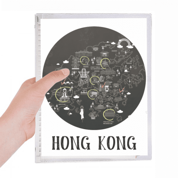 hong kong visiting check point notebook loose diary refillable journal statiry