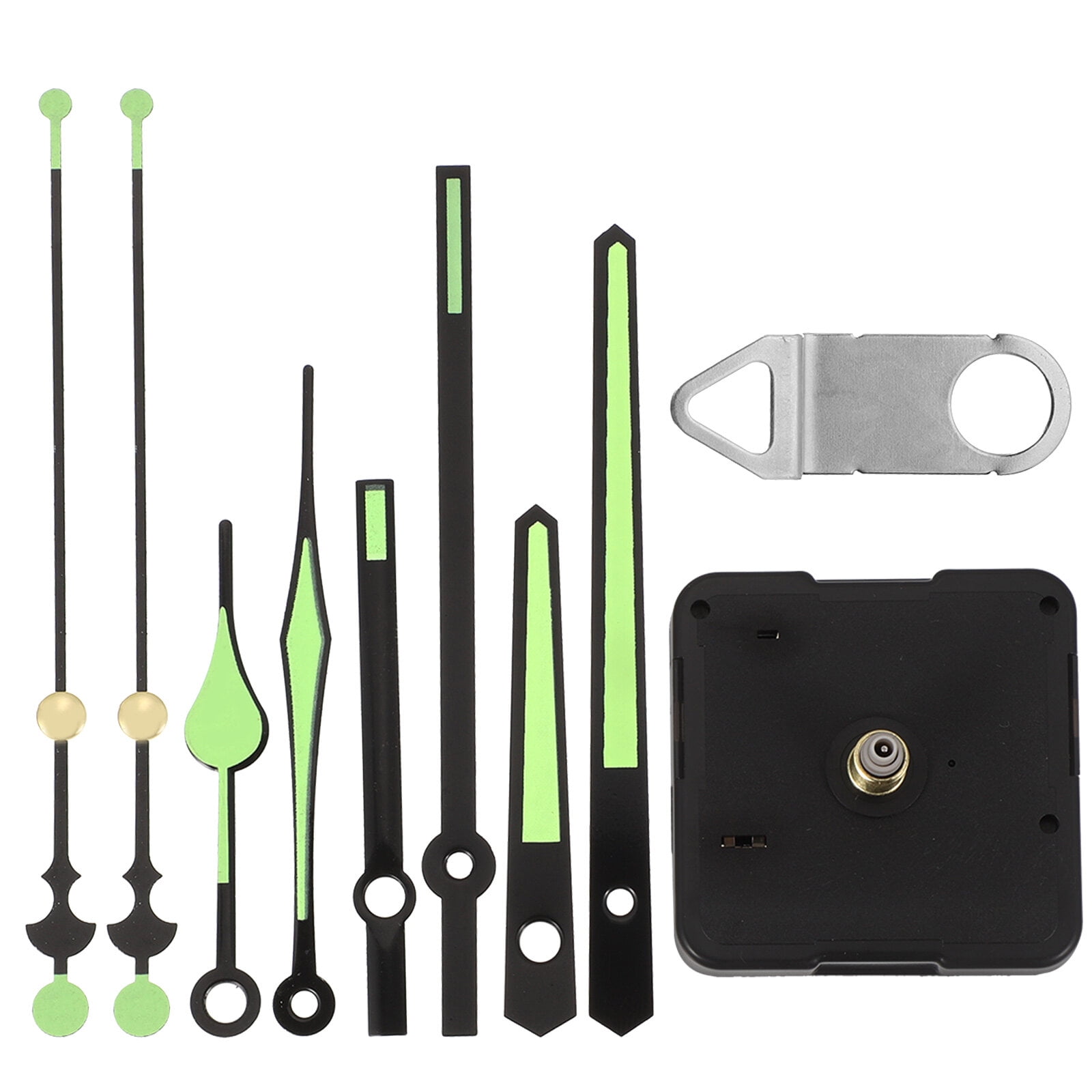 hongheyi 1 Set Luminous Clock Hands Clock Mechanism Battery Operated