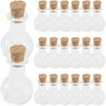 thumbnail image 1 of hongheyi 20Pcs Small Glass Bottle Wish Bottle with Cork Potion Bottle Glass Bottle Small Clear Bottles, 1 of 4
