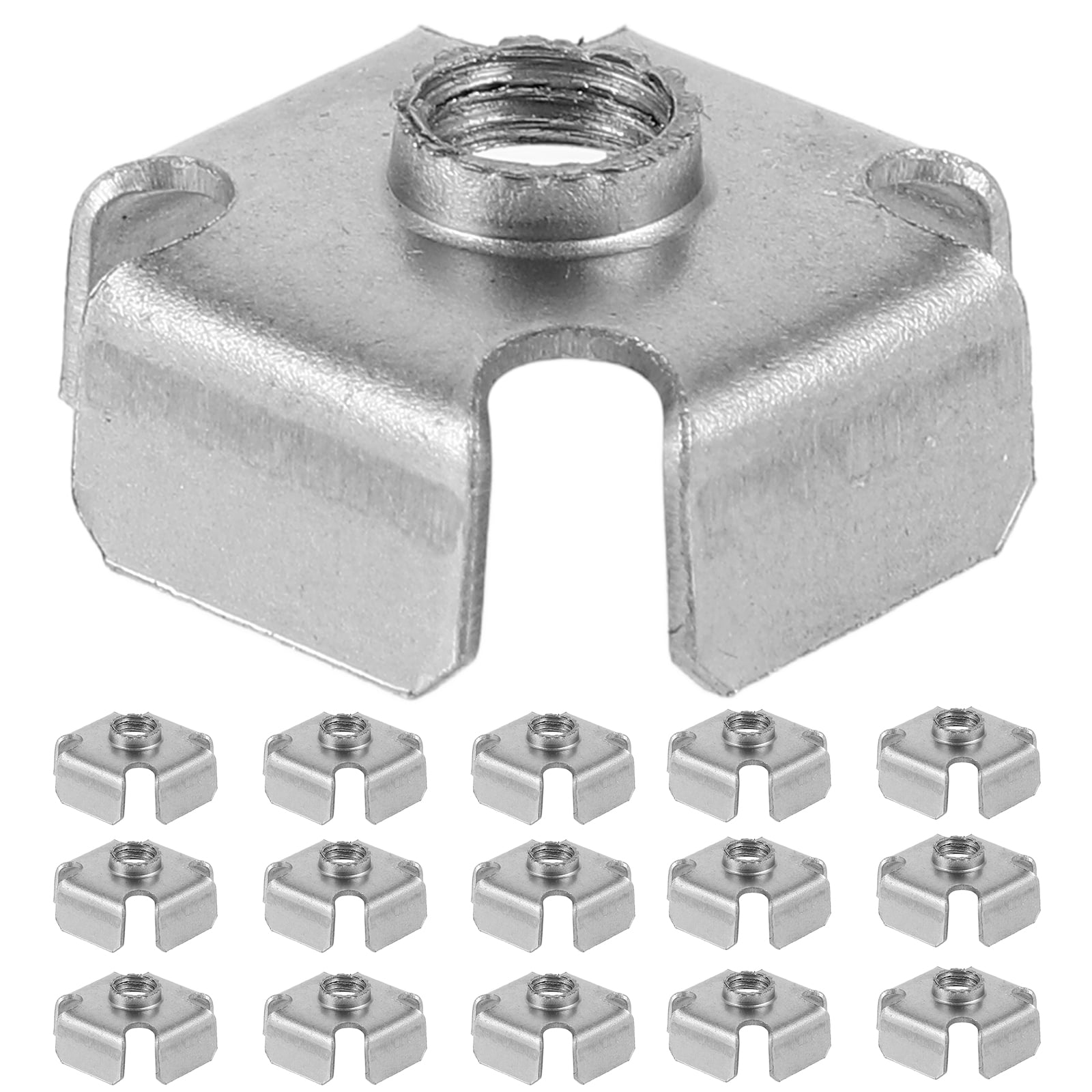 hongheyi 50Pcs Threaded Inserts for Square Tubing Metal Threaded Nut Inserts Replacement Square Tube Inserts
