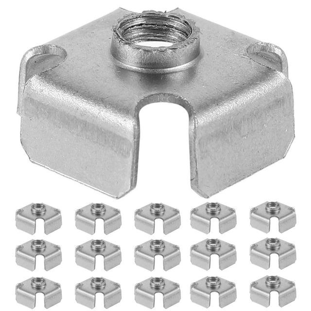 hongheyi 50Pcs Threaded Inserts for Square Tubing Metal Threaded Nut