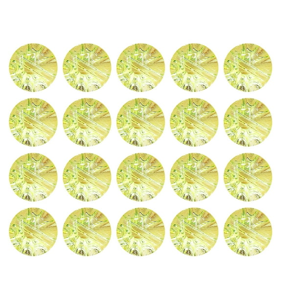 hongheyi 50pcs Clear Crystal Button Adorable Shirt Button Simple Sweater Fasteners Delicate Sewing Buttons Coat Button Accessory for Man Woman Baby DIY (Light Yellow)