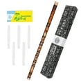 hongheyi Bamboo Flute G‑Key Flute Traditional Orchestral Instrument with Flute Membranes and