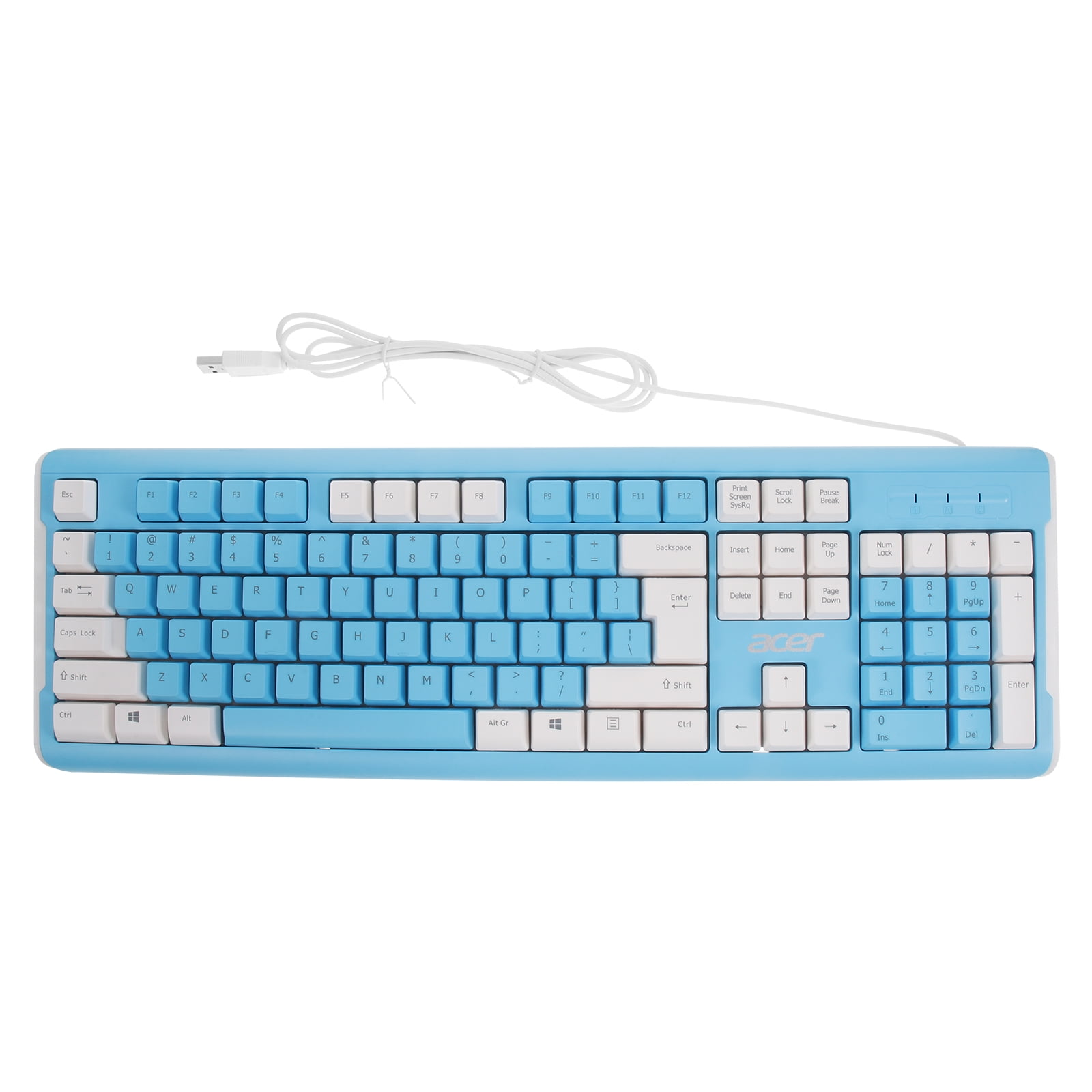 hongheyi Color Matching Keyboard Wired USB Keyboard Gaming Computer ...