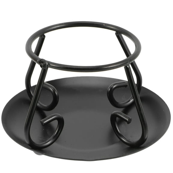 hongheyi Vintage Cauldron Pot Metal Cooking Stand Desktop Pot Holder Cast Iron Crafts Ornament