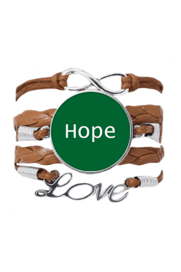 hope word inspirational quote sayings bracelet love chain ornament wristband
