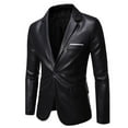 thumbnail image 1 of hopeusince Men's Corduroy Blazer Slim Fit One Button Suit Jacket Business Work Office Sport Coats with Pocket White XXL, 1 of 6