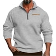 thumbnail image 1 of hopeusince Men's Slim Fit Long Sleeve Turtleneck Zipper Sweatshirt with Pocket Gray M, 1 of 6
