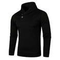 thumbnail image 1 of hopeusince Men's Slim Fit Turtleneck Long Sleeve Pullover Sweaters Knitted Jumper Tops Black XXL, 1 of 4