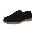 thumbnail image 1 of hopeusnice Women's Suede Leather Loafers Slip On Driving Shoes Comfortable Breathable Flat Shoes Driving Shoes Black 38, 1 of 7