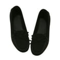 thumbnail image 1 of hopeusnice Women's Suede Loafers Bowknot Flats Slip On Driving Moccasins Comfortable Soft Sole Shoes Flats Walking Shoes Black 37, 1 of 7