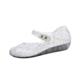thumbnail image 1 of hopeusnice Girl's Clear Strap Flats Open Toe Fashion Design Shock Absorbent with Buckle Closure for Vacation and Beach Trips White 24, 1 of 7