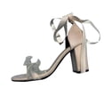 thumbnail image 1 of hopeusnice High Heels Shoes for Women Non-slip cloth Materials Summer Shoes Breathable Trendy Tapered High heel Open Toe Soft Women's High Heels Shoes Dress Shoes Beige 39, 1 of 9
