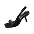 thumbnail image 1 of hopeusnice High Heels Shoes for Women Soft Non-slip Nylon Spandex Materials Summer and Fall Shoes Women's High Heels Shoes Closed-toe Sandals Trendy Breathable Tapered High heel Dress Shoes Black 41, 1 of 7