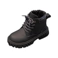 thumbnail image 1 of hopeusnice Kids Boots Ankle High Design Lace Up Closure Sole Durable Construction Suitable For Hiking Playground Black 5-5.5Years, 1 of 4