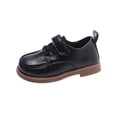 thumbnail image 1 of hopeusnice Kids Loafers On Round Toe Soft Sole Lightweight Durable Daily School Casual Play Shoes Black 23, 1 of 7