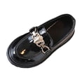 thumbnail image 1 of hopeusnice Kids Rhinestone Mary Shoes Ankle Strap Buckle Closed Toe Sparkly Party School Formal Dress Footwear Black 21, 1 of 9