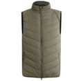 thumbnail image 1 of hopeusnice Men's Lightweight Gilet Stand Collar Quilted Padd Body Warmer Waistcoat Gilet Sleeveless Jacket Outerwear Vest with Pockets Army Green L, 1 of 4