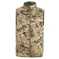 thumbnail image 1 of hopeusnice Men's Lightweight Gilet Stand Collar Quilted Padd Body Warmer Waistcoat Gilet Sleeveless Jacket Outerwear Vest with Pockets Camouflage M, 1 of 4