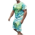 thumbnail image 1 of hopeusnice Men's Map Graphic Lounge Sets 2Pcs Swim Trunks Beach Sets Fall Lightweight Pants Elastic Waist Drawstring Shorts Pockets Hawaiin Loungewear Clothing for Male, 1 of 5