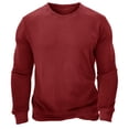 thumbnail image 1 of hopeusnice Men's Solid Color Shirts Slim Fit Lounge Tee Casual Workout Activewear Long Sleeve Dress Shirts Crew Neck Tops Fall Lightweight Clothing For Male Wine L, 1 of 7