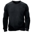 thumbnail image 1 of hopeusnice Men's Solid Color Shirts Slim Fit Lounge Tee Casual Workout Activewear Long Sleeve Dress Shirts Crew Neck Tops Fall Lightweight Clothing For Male Black XXL, 1 of 7