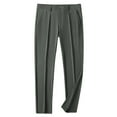 thumbnail image 1 of hopeusnice Men's Solid Color Trousers Fashion Yoga Pants Quick Dry Mid Waist Pants Loose Stretchy Loungewear Casual Fall Lightweight Comfyfit Workout Gym Clothing For Male Army Green M, 1 of 7