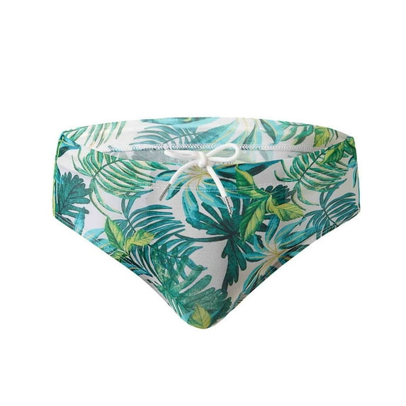 hopeusnice Men's Swim Trunks Quick Dry Mesh Lining Bathing Suit Camo Swimsuit with Drawstring Green L