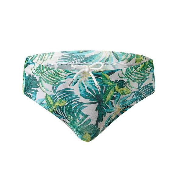 hopeusnice Men's Swim Trunks Quick Dry Mesh Lining Bathing Suit Camo Swimsuit with Drawstring Green M